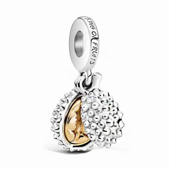 NWOT Durian Fruit Dangle Charm "King of fruits" Sterling Silver 925 - Picture 1 of 8